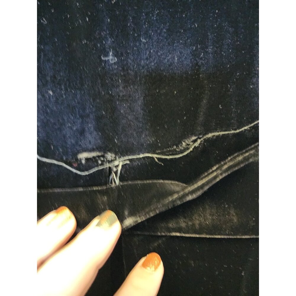 1940s VTG Black Velvet Opera Coat S Grandcoat Vampire Chic Old Hollywood Glamour - Picture 7 of 11